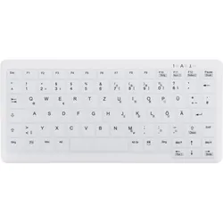AK-C4110FFU1WGE - Funk-Tastatur, desinfizierbar, kompakt, weiß, DE