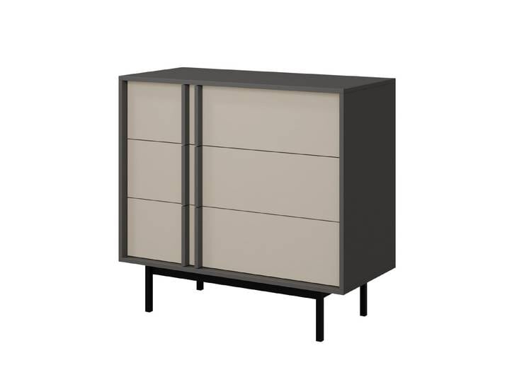 Compleo Kommode mit 3 Schubladen, Kommode 93 cm breit, Elegant design MALTS