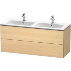Duravit L-Cube Waschtischunterbau LC625807171 Mediterrane Eiche, 129x55x48,1cm, 2 Schubladen
