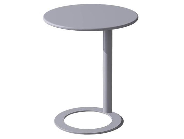 XCHtuerFY Beistelltisch, Stilvoller, platzsparender Beistelltisch aus Metall for Wohn(23.6″wx29″h,Grey)