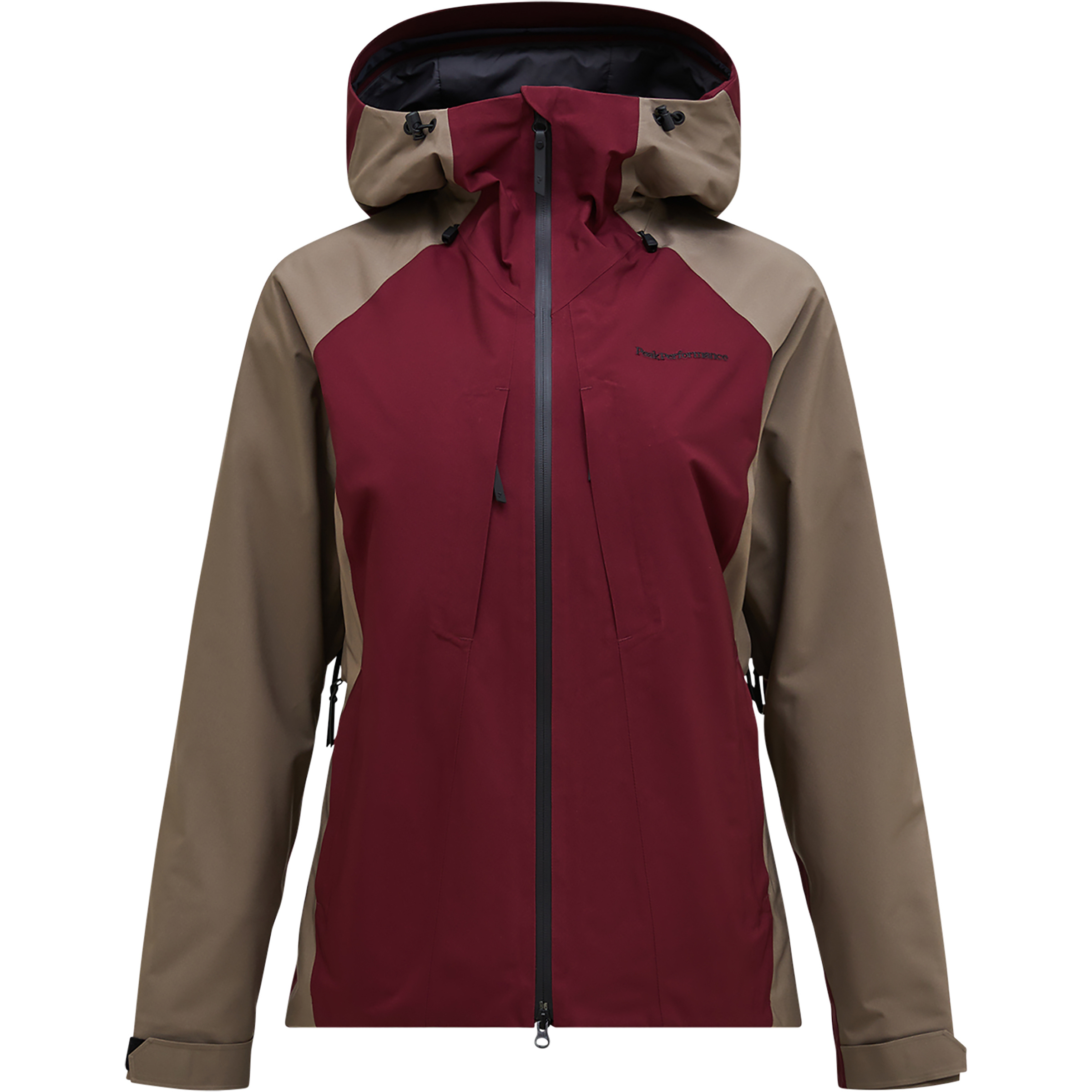 Peak Performance Insulated 2L Ski Damen Isolationsjacke braun Größe XL Skifahren Isolierend Wasserabweisend