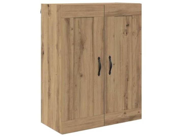 TEKGHUT Wandschrank Artisan-Eiche 69,5 x 34 x 90 cm Holzwerkstoff Wandmontage,rechteckige Form,Metallgriffe,vertikaler Stauraum,minimalistischer Look