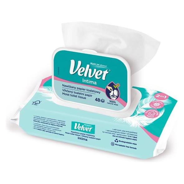 Velvet Intima Feuchtiger Papier, 48 Stücke (170 g) (40740463)