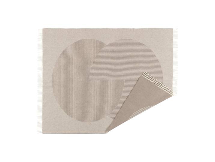 NJRD Plaid en laine Circles 130x185 cm Beige