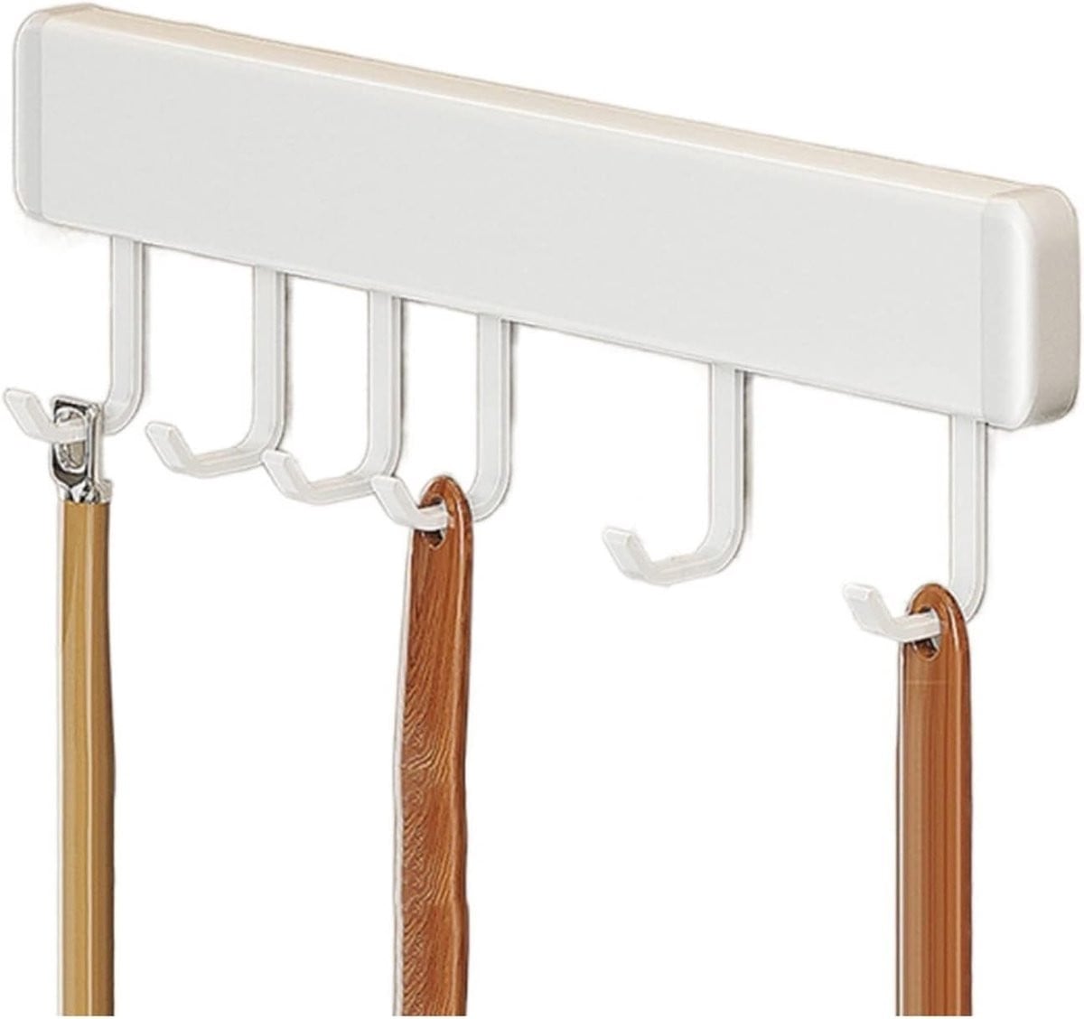 Wandkapstok Haak Wit - Opvouwbare Kledinghangerhouder voor Ruimtebesparing - 50 cm