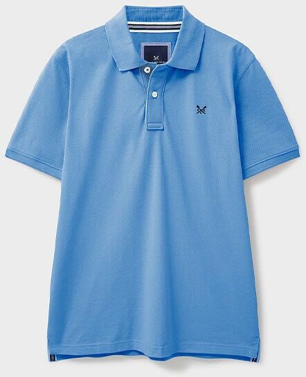 Crew Clothing Company Crew Clothing Mens Classic Cotton Pique Polo Shirt Heritage Sky Blue