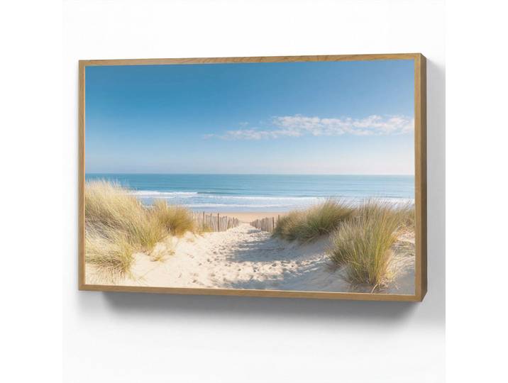 OnlyWow Wandleuchte MIT Akku Strand - Meer - Düne - Sand - Sommer 90x60 cm, Sandfarben, Rechteckig, LED integrated, 90x60x8 cm, Lampen & Leuchten, Innenbeleuchtung, Wandleuchten