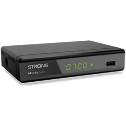 Strong SRT8119 T2 Decoder (DVB-C, DVB-S2, DVB-T2), TV Receiver, Schwarz