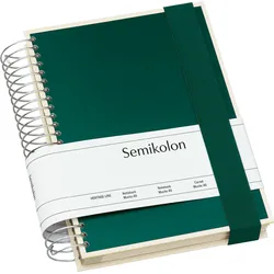 Die Kante Mucho Notizbuch A5 Spriale dunkelgrün 3 in 1