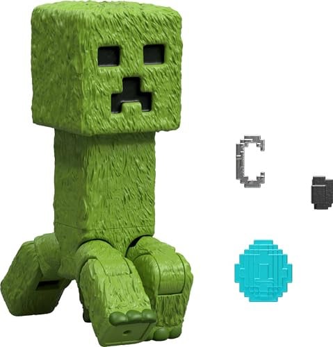 Mattel Minecraft Creeper Actiefiguur en Accessoires, 10 cm