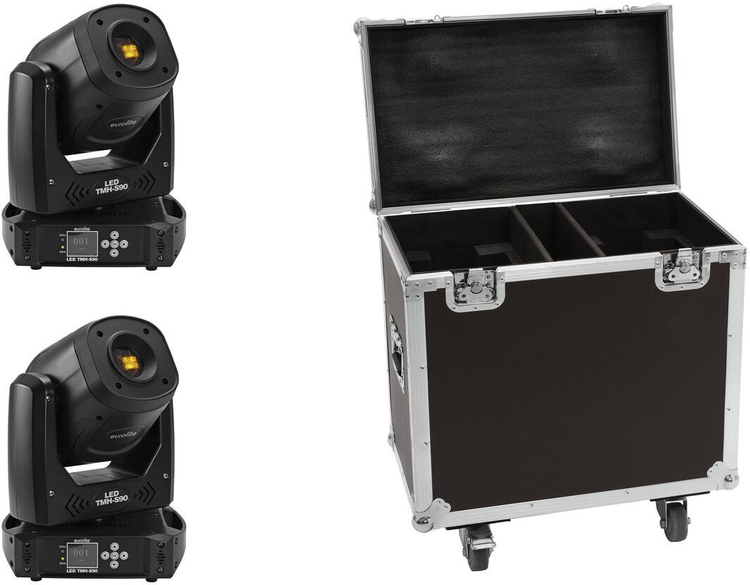 EuroLite Set 2x Led Tmh-S90 + Case