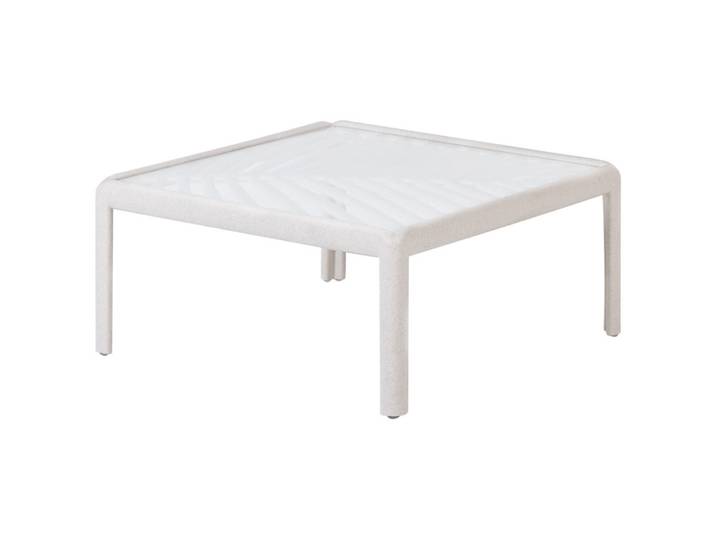 Beliani Gartentisch Beige Ferretti, Kunststoff, 69x32x69 cm, Gartenmöbel, Gartentische, Garten-Beistelltische