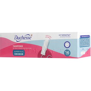 Duchesse Tampons Comfort, Super Plus, sanftes Einführen, Viskose, 16 Stück