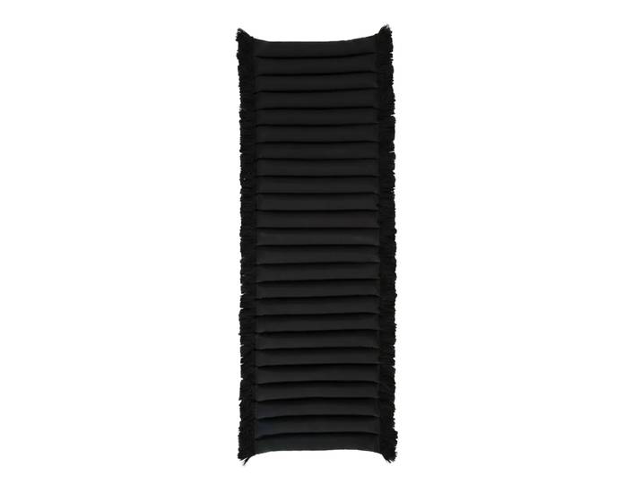 Garden Glory Garden Glory Sitzkissen mit Fransen Schwarz, schwarze Fransen, 38x120 cm