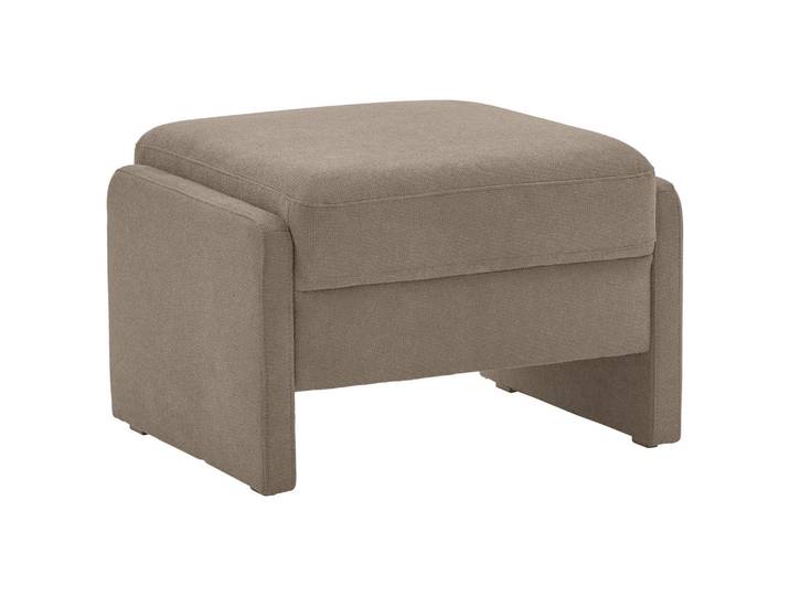 Pure Home Comfort Hocker, Taupe, Kunststoff, quadratisch, 70x47x60 cm, Lederauswahl, Stoffauswahl, Wohnzimmer, Hocker, Sitzhocker