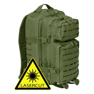 Rucksack BRANDIT "Brandit Accessoires US Cooper Lasercut medium", Gr. onesize, grün (olive), Polyester, Rucksäcke Rucksack