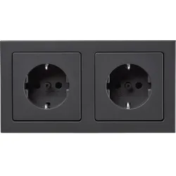Berker 47206096 Steckdosen-Kom SCHUKO 2f m Ra Q.3 anth