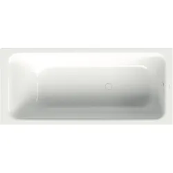 BetteSelect Badewanne Rechteck Capri PLUS 1800x800x420 mm, glasierter Titan-Stahl, Einbau mit Unterbau, schallreduzierende Antidröhn-Matte