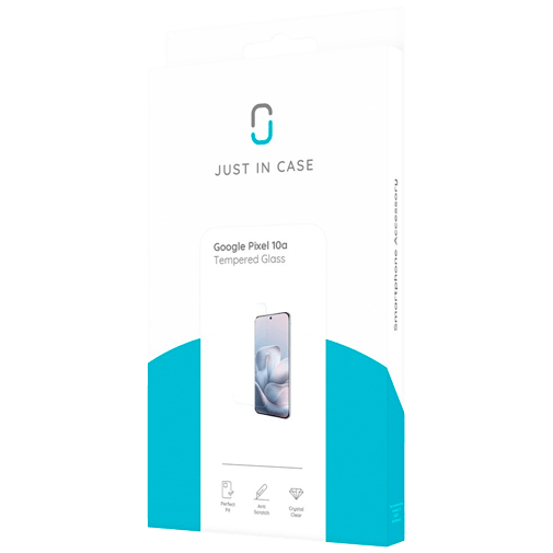 Just in Case Gehärtetes Glas Clear Displayschutzfolie Google Pixel 10a