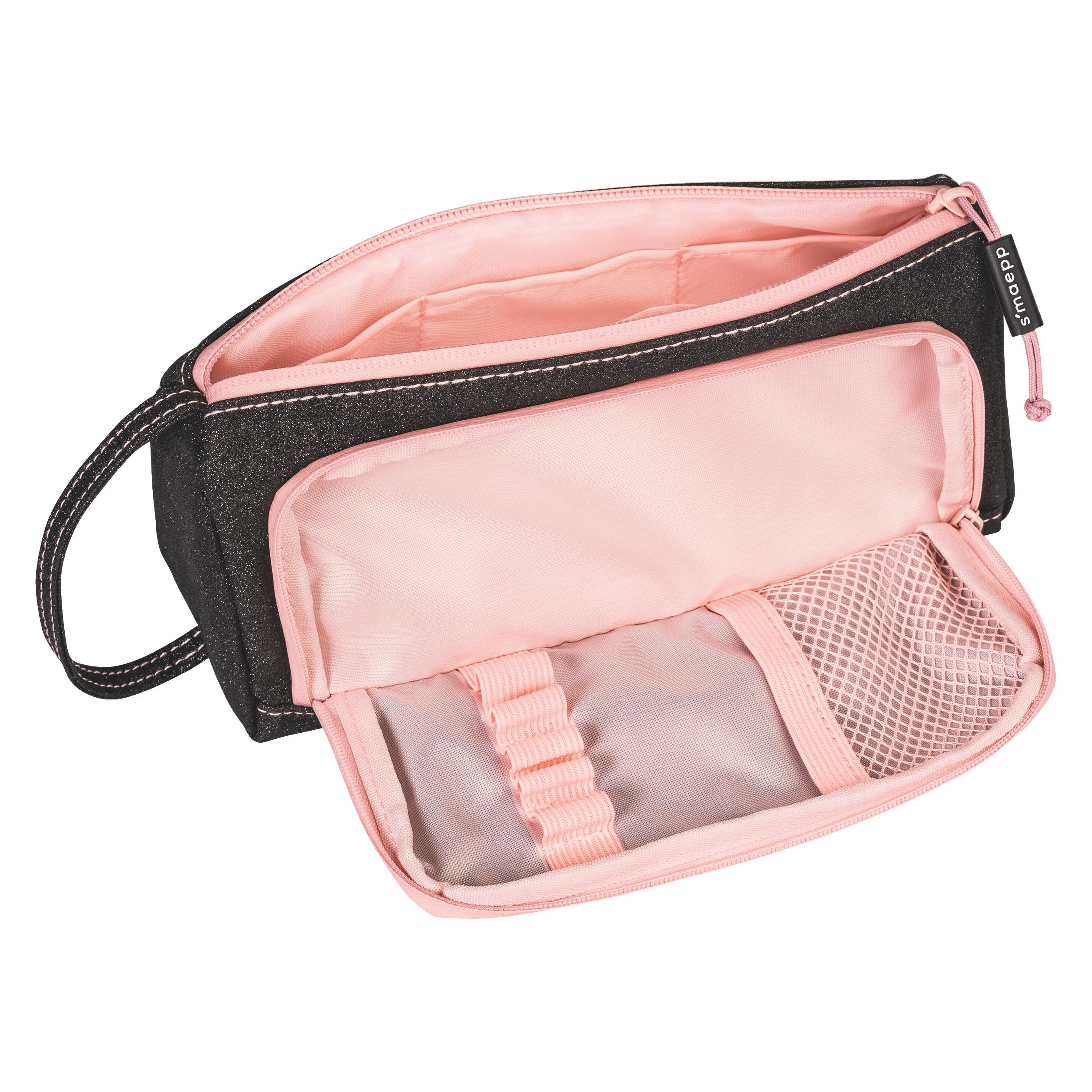 Brunnen Schlampermäppchen s'maepp midnight sky schwarz /pink, 21,0 x 8,0 cm (1049239001)