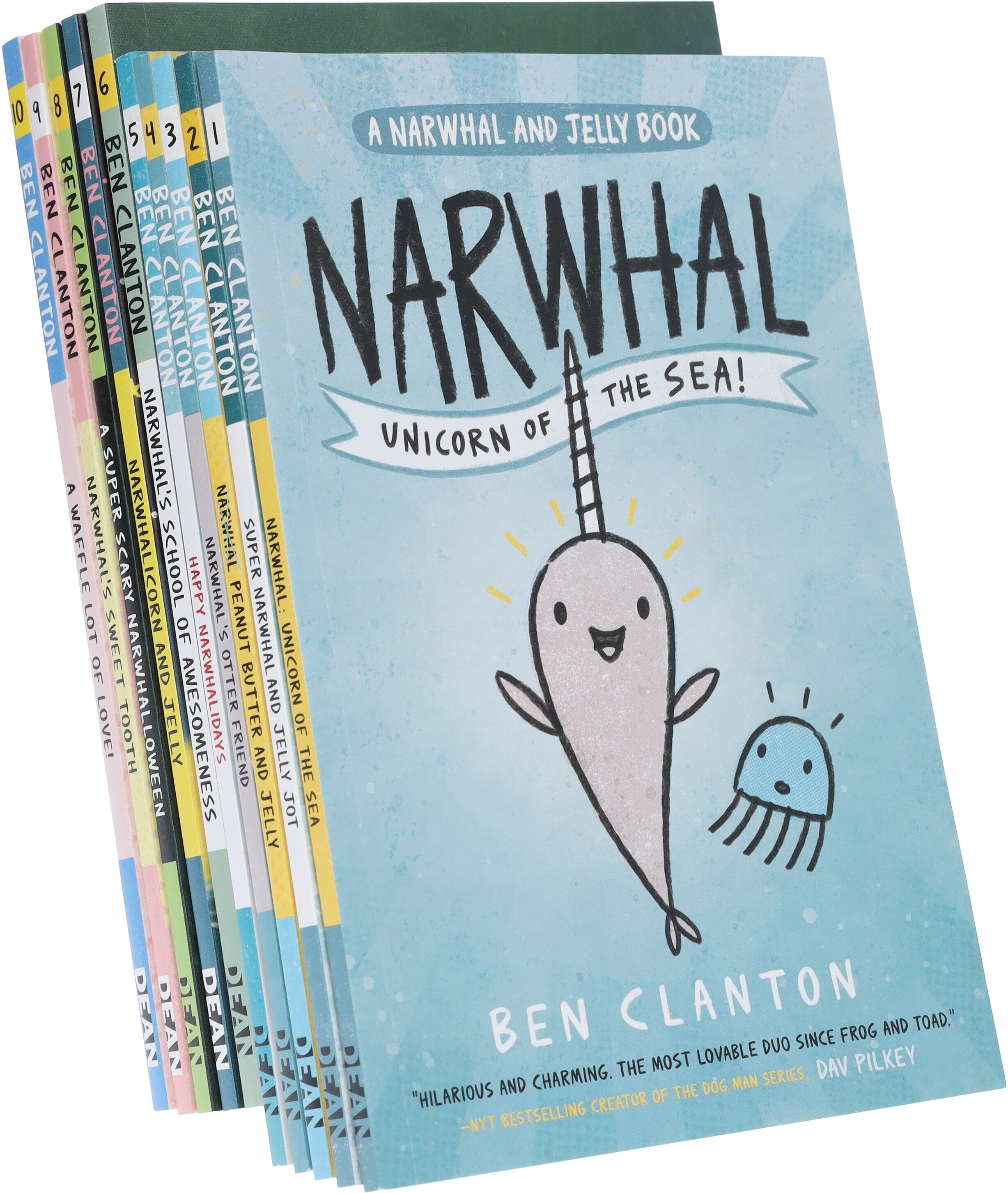 Narwhal and Jelly Series By Ben Clanton 10 Books Collection Set - Ages 4-8 - Paperback HarperCollins Publishers