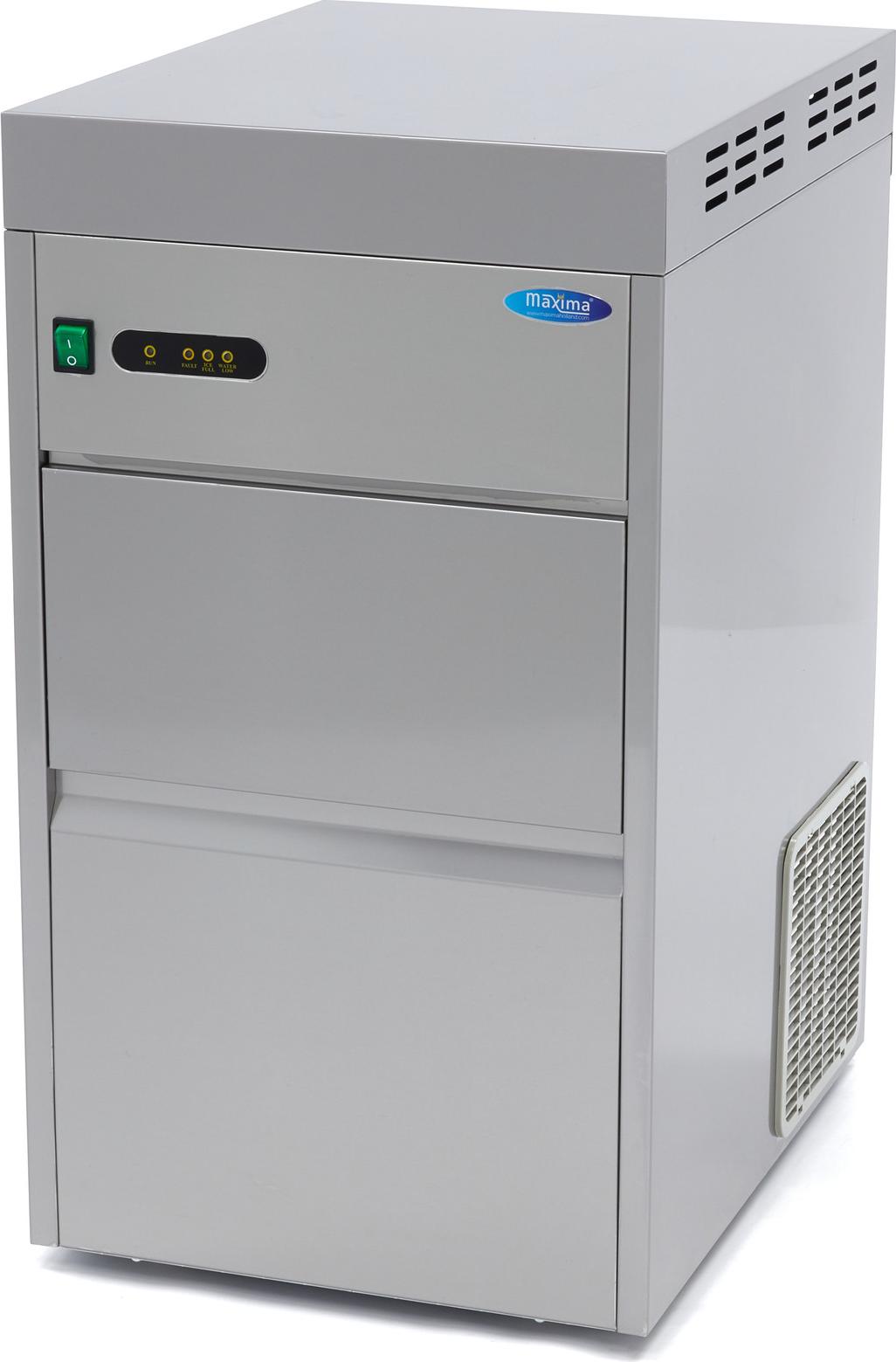 Maxima - Gastro Eiswürfelmaschine - 50 kg/Tag - Zerkleinert/Flocken - Wasser Gekühlt