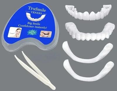 Uplifted Finds Veneer Snap on Teeth Kit Fake Temporary Tooth Whitening Replacement White Snap Repair Fitting Kit 3