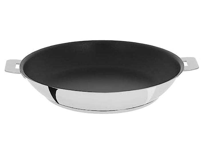 Cristel - P22QE - Poêle INOX 22cm sans poignée Amovible - Anti-adhérent Exceliss+ Collection Mutine.