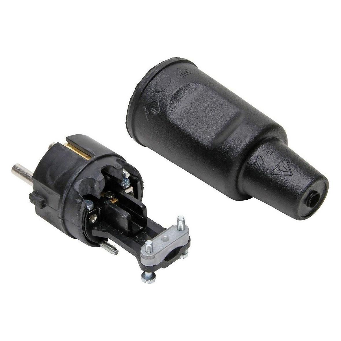 Kopp Vollgummistecker Schutzart IP 44 schwarz (179516009)
