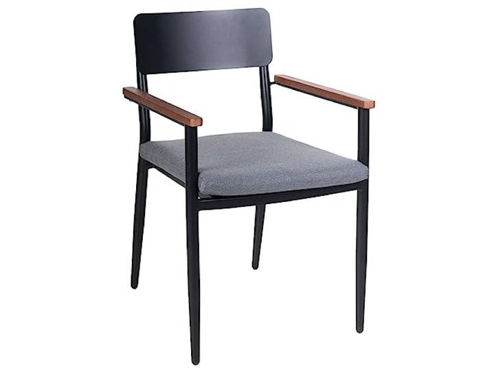 OUTLIV. Lorenzo Stapelsessel, verstellbar, stapelbar, Anthrazit Aluminium; verstellbar und stapelbar; 58x55x81cm; Anthrazit; platzsparend, komfortabel; für Garten und Terrasse
