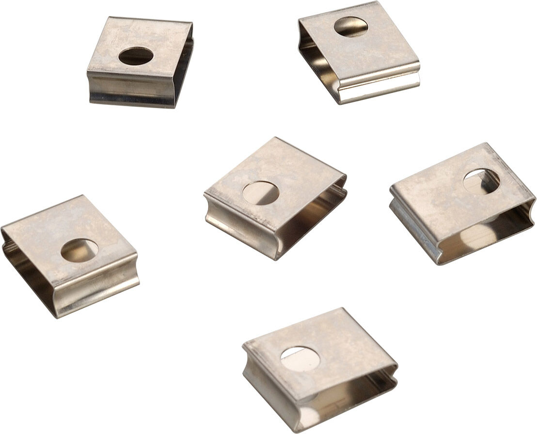Eutrac Federclip Für 3 Phasen Einbauschiene, Weiß (6er Pack) - Zubehör Für 3-Phasen Stromschiene