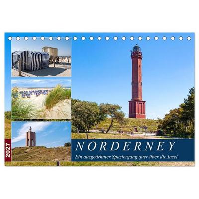 Norderney Spaziergang (Tischkalender 2027 DIN A5 quer), CALVENDO Monatskalender