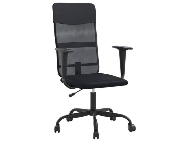 (lry49v）Noir Chaise de bureau réglable en hauteur noir - Fourniture de bureau - Design Moderne