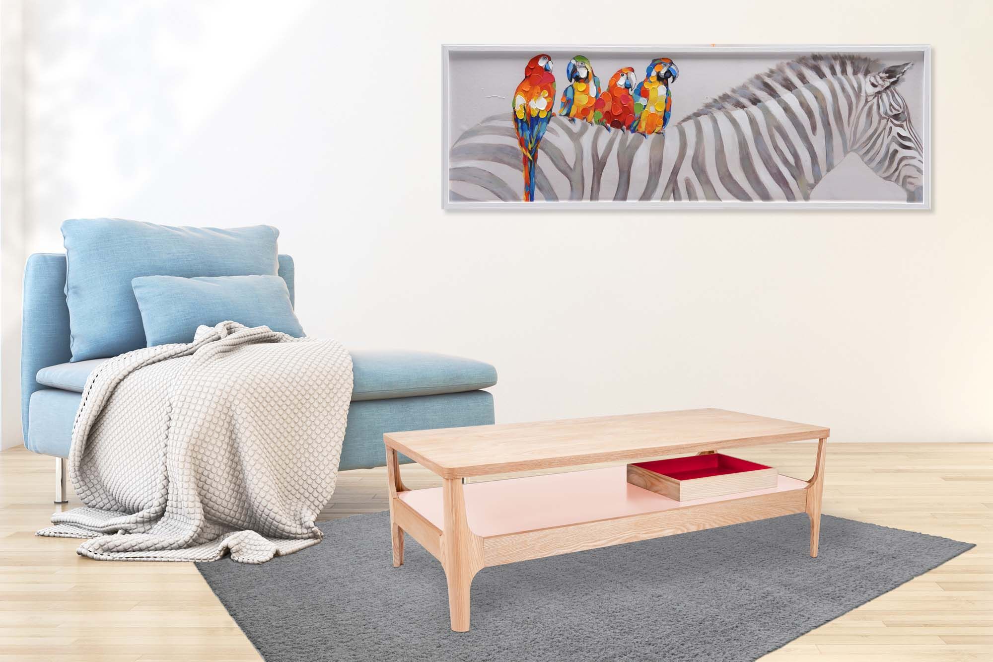 Couchtisch KAYOOM "Kaffeetisch Addison, Couchtisch, offenes, ausgefallenes Design", beige (esche, rosa, natur, rosa), B:120cm H:40cm T:60cm, Tischplatte: MDF mit Esche-Furnier, Tischbeine: Massivholz, Tische, Couchtisch, Ausgefallenes Design, Tischbeine a