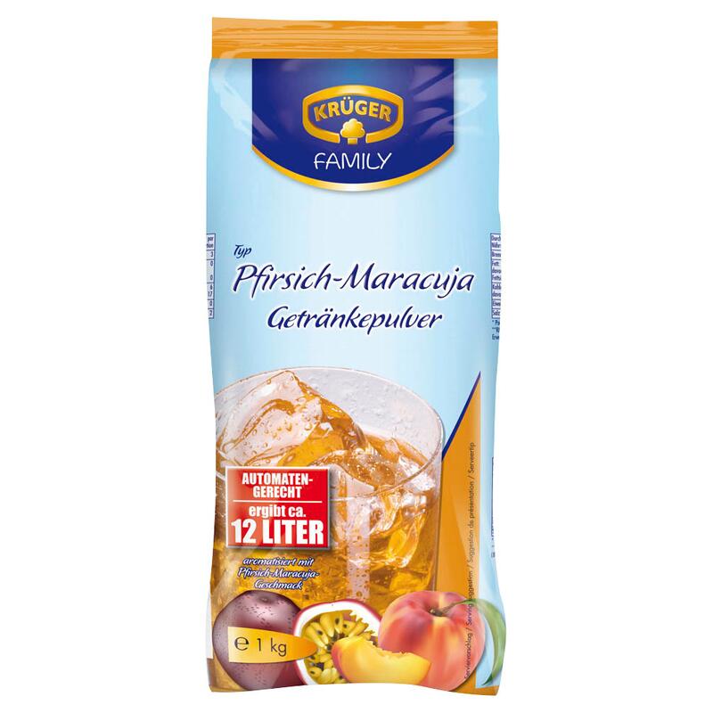 KRÜGER FAMILY Pfirsich-Maracuja Getränkepulver 1,0 kg 1073198007