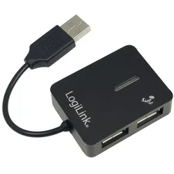 LOGILINK USB-HUB "Smile" 4-Port o. NT schwarz