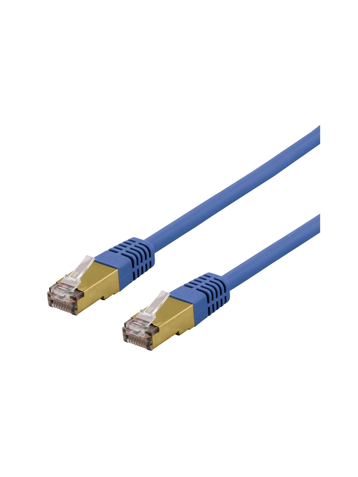 Deltaco SFTP-611BAH - patch cable - 1.5 m - blue - Blau - 1m