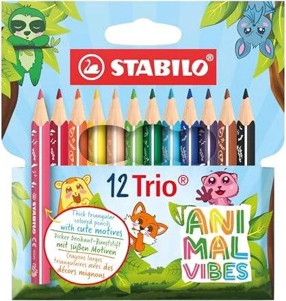 STABILO Trio Thick Animal Vibes kurz 12 Farben