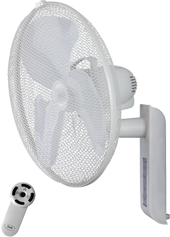 kaiserkraft Wandventilator, mit Fernbedienung, lichtgrau mattiert