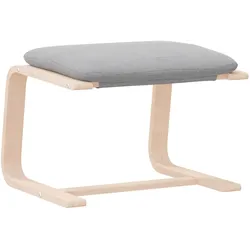 vidaXL Fußhocker Hellgrau 51x41x40 cm Stoff