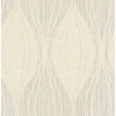 Seabrook Designs Canary Ogee Unpasted Wallpaper