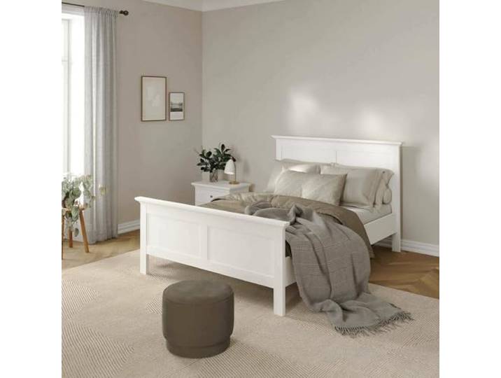 Dmora - Orthopädisches Einzelbett LattenrostGasparde, Bettgestell, Orthopädischer Lattenrost, Lattenroste für Bettstruktur, 211x158 h110 cm, Weiß