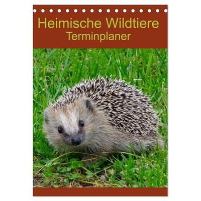 Heimische Wildtiere Terminplaner (Tischkalender 2027 DIN A5 hoch), CALVENDO Monatskalender