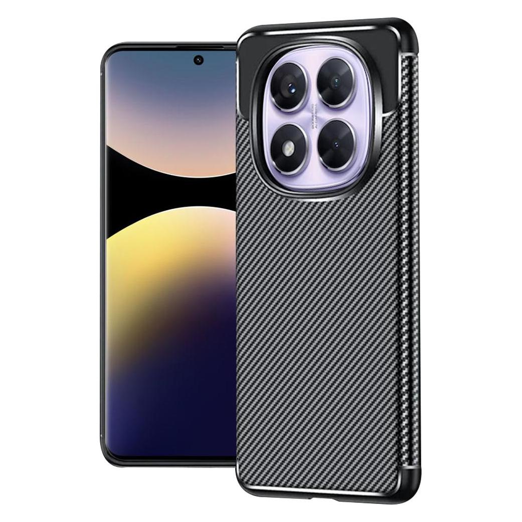 Techsuit - CarbonFiber - Xiaomi Redmi Note 14 Pro 5G / Redmi Note 14 Pro+ 5G / Poco X7 - Black (Xiaomi Poco X7, Xiaomi Redmi Note 14 Pro 5G, Xiaomi Redmi Note 14 Pro+ 5G) (56363644)
