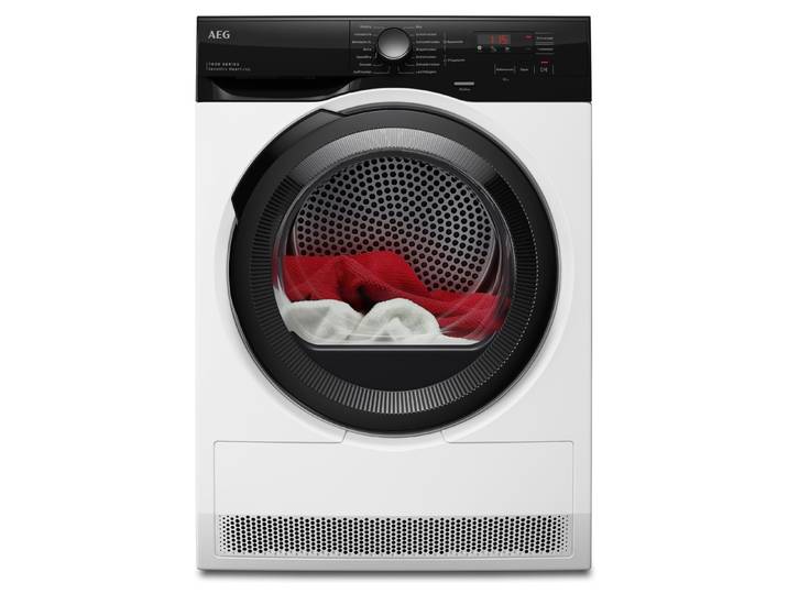 AEG Wärmepumpentrockner TR7TE86 , Energieeffizienz: C, weiß, B:59,6cm H:85cm T:63,8cm, Trockner, SensiDry Wärmepumpentrockner: Textilschonend bei niedriger Temperatur, Wärmepumpentrockner