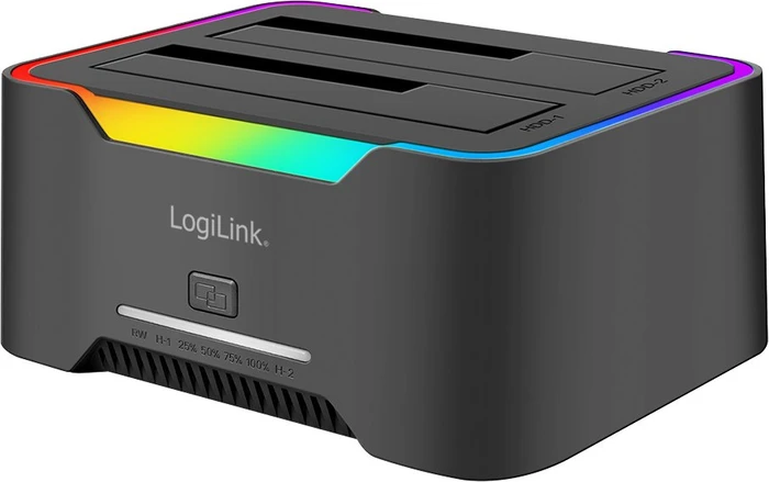LogiLink Dockingstation Quickport USB 3.2 2-Port für 2,5/3,5 SATA HDD/SSD QP0036