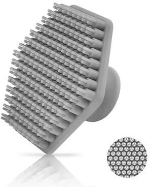 Inspired Living Silicone Facial Cleansing Brush For Deep Pore Exfoliation & Beard Prep pink