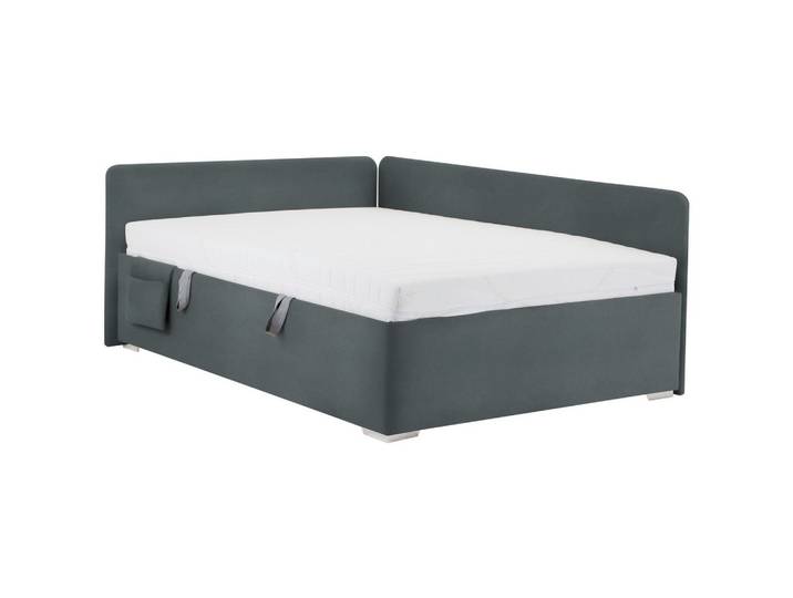 Bett 120/200 cm Graphitfarben