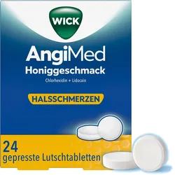 WICK AngiMed Honiggeschmack 5 mg/1 mg Lutschtabl. 24 St