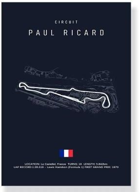 Uplifted Finds F1 Race Track Canvas Painting   Classic Morocco & Imola Circuit Art   Professional Executive Home & Office Decor xl020 12 40 X 50 Cm Unframed